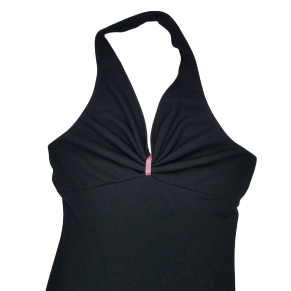 90s/Y2K Asymmetrical Halter Top Dress - Picture 2 of 8